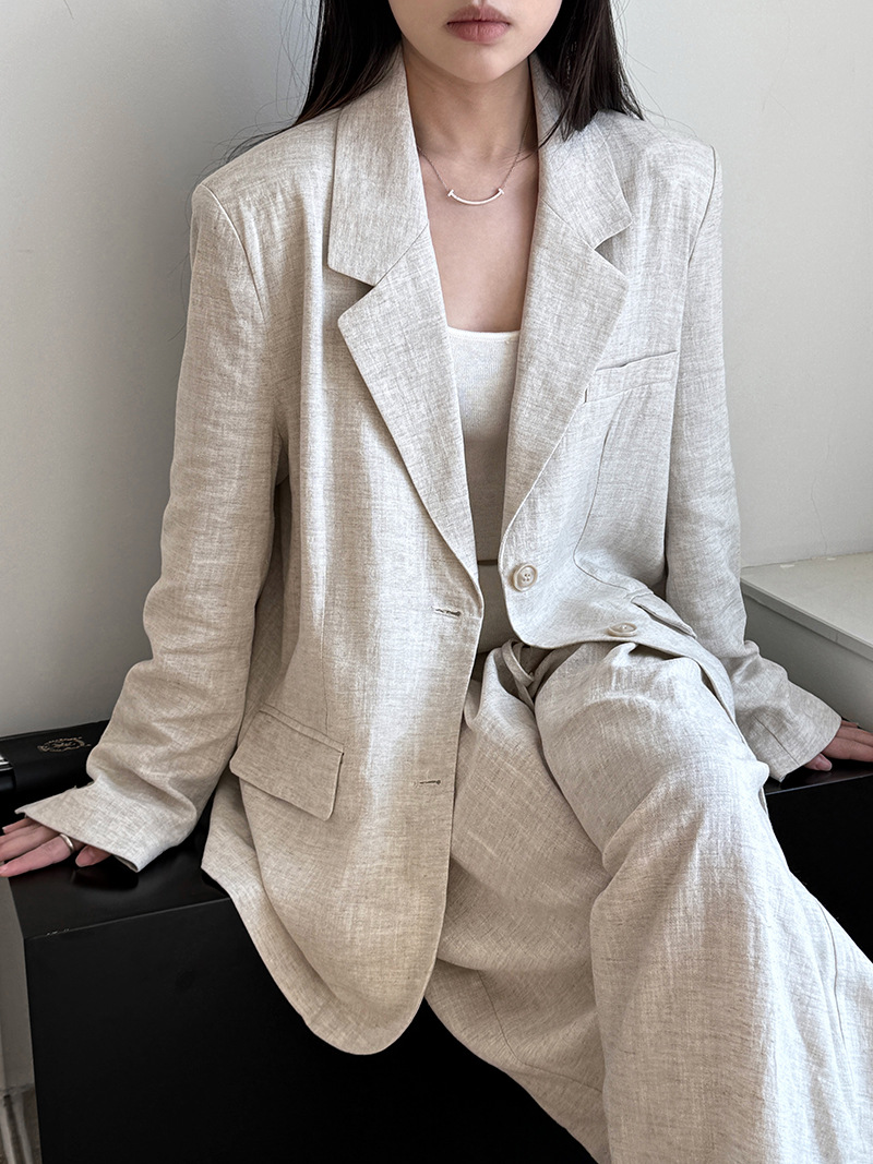 Linen Pant Wide - 2025년 여름 신상 고급 린넨 소재