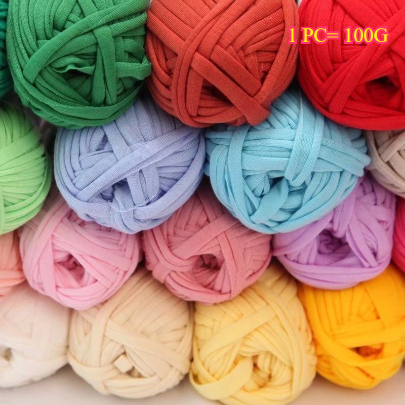 100g T 셔츠 크로 셰 뜨개질 가방 모자 슬리퍼 코 - Crochet Bag Raffia 리뷰 및 가격