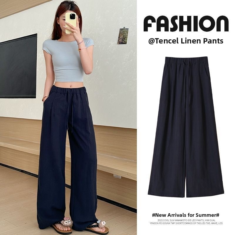 화이트 린넨 팬츠 여성 여름 경량 루즈핏 스트레이트 통 - Linen Pant Wide 리뷰 및 가격