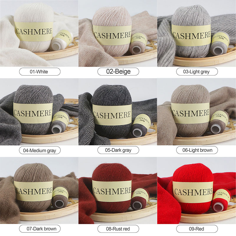 QJH 50+20g 캐시미어 원사 뜨개질 손으로 짠 고 - Crochet Bag Raffia 리뷰 및 가격